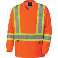 6984 Traffic Micro Mesh Long-Sleeved Safety Shirt, Small, High Visibility Orange CSL Industriel Inc.
