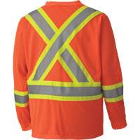 6984 Traffic Micro Mesh Long-Sleeved Safety Shirt, Small, High Visibility Orange CSL Industriel Inc.
