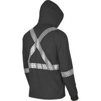 6966 Bird's-Eye Safety Hoodie, Small, Black CSL Industriel Inc.