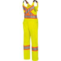 6000W Women's High-Visibility Traffic Safety Overalls, Polyester, X-Small, High Visibility Lime-Yellow CSL Industriel Inc.