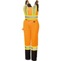 5040BBW Women's High-Visibility Waterproof Safety Overalls, Polyester, X-Small, Black/High Visibility Orange CSL Industriel Inc.