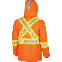 5884 Flash-Gard&reg; FR/Arc-Rated Waterproof Jacket with Hood, Small, High Visibility Orange, 51 cal/cm² CSL Industriel Inc.