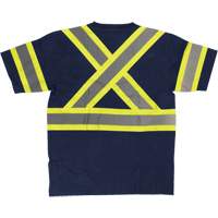 Short Sleeve Safety T-Shirt, Cotton, X-Small, Navy Blue CSL Industriel Inc.