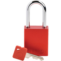 Velocity Lockout Padlock, Red, Keyed Different, Aluminum, 1-1/2" Width CSL Industriel Inc.