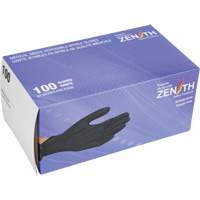 Gants d'examen de poids lourd &agrave; prise tactile, T-Grand, Nitrile, 8 mils, Sans poudre, Noir, Classe 2 CSL Industriel Inc.