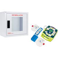 AED Plus&reg; Defibrillator & Wall Cabinet Kit, Semi-Automatic, English, Class 4 CSL Industriel Inc.
