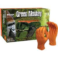 Green Monkey Disposable Gloves, Small, Nitrile, 6-mil, Powder-Free, Orange CSL Industriel Inc.