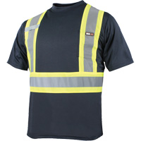 Quick Dry Short Sleeves T-Shirt, Polyester, Small, Navy Blue CSL Industriel Inc.