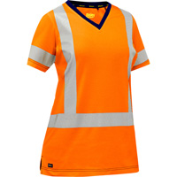 Bisley&reg; Women's X-Back Short Sleeve Shirt, Poly-Cotton, Small, High Visibility Orange CSL Industriel Inc.