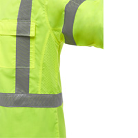 Bisley&reg; X-Back Long Sleeve Work Shirt with X-Airflow, Poly-Cotton, Small, High Visibility Lime-Yellow CSL Industriel Inc.
