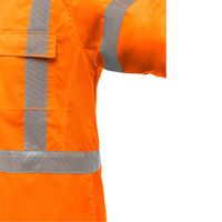 Bisley&reg; X-Back Long Sleeve Work Shirt with X-Airflow, Poly-Cotton, Small, High Visibility Orange CSL Industriel Inc.