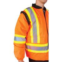 Parka d'hiver imperm&eacute;able 7-en-1, Orange haute visibilit&eacute;, Moyen CSL Industriel Inc.