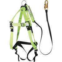 FBH-10000A5440-4 4' Class A Harness & Lanyard with 220 lbs. Capacity, Harness/Lanyard Combo CSL Industriel Inc.
