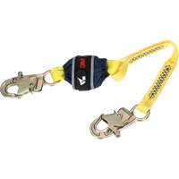 Web Shock-Absorbing Lanyard, 2.5', Snap Hook Center, Snap Hook Leg Ends, Polyester CSL Industriel Inc.
