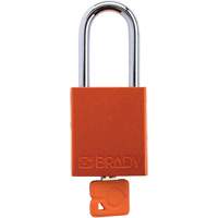 Velocity Plus Safety Lockout Padlock, Orange, Keyed Alike, Aluminum, 1-1/2" Width CSL Industriel Inc.