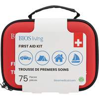 Trousse de premiers soins pour la maison et le voyage de 75 morceaux, Sac en nylon CSL Industriel Inc.