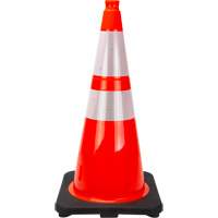 Premium Traffic Cone, 28", Orange, 4" & 6" Reflective Collar(s) CSL Industriel Inc.
