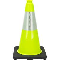Premium Traffic Cone, 18", Lime Green, 6" Reflective Collar(s) CSL Industriel Inc.