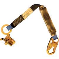 Trailing Rope Grab with Attached Shock Pack Lanyard, 2', Snap Hook Center, Snap Hook Leg Ends, Polyester CSL Industriel Inc.