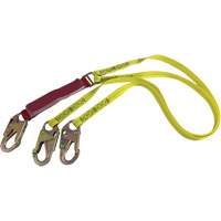 External Energy Absorber Lanyard with 3/4" Hooks, 6', Snap Hook Center, Snap Hook Leg Ends, Polyester CSL Industriel Inc.
