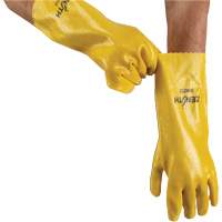 Rough-Finish Chemical-Resistant Gloves, Size 9, 14" L, PVC, Interlock Inner Lining, 47-mil CSL Industriel Inc.