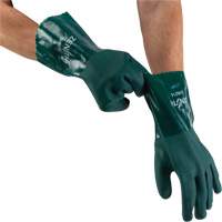 Double Dipped Green Gloves, 12" L, PVC, Cotton Jersey Inner Lining, 70-mil CSL Industriel Inc.