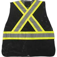 Veste d'arpenteur conforme aux normes de la CSA, Noir, Moyen, Polyester CSL Industriel Inc.