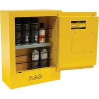 Mini Flammable Safety Cabinet, 2 Gal., 1 Door, 17" W x 22" H x 8" D CSL Industriel Inc.
