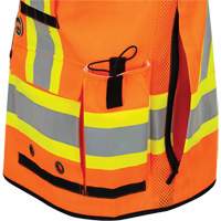 6680 High-Visibility Antimicrobial Mesh-Back Surveyor Vest, High Visibility Orange, Small, Polyester CSL Industriel Inc.