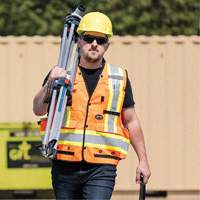 6680 High-Visibility Antimicrobial Mesh-Back Surveyor Vest, High Visibility Orange, Small, Polyester CSL Industriel Inc.