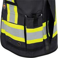 6679 High-Visibility Antimicrobial Mesh-Back Surveyor Vest, Black, Small, Polyester CSL Industriel Inc.