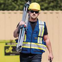 6681 High-Visibility Antimicrobial Mesh-Back Surveyor Vest, Royal Blue, Small, Polyester CSL Industriel Inc.