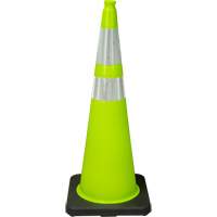 Premium Traffic Cone, 36", Lime Green, 4" & 6" Reflective Collar(s) CSL Industriel Inc.