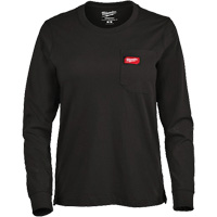 GRIDIRON Long Sleeve Pocket T-Shirt, Women's, X-Small, Black CSL Industriel Inc.