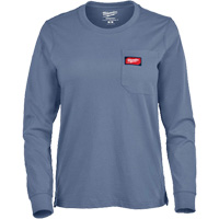 GRIDIRON Long Sleeve Pocket T-Shirt, Women's, X-Small, Blue CSL Industriel Inc.