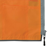 Pioneer Mesh Back Zip Front Surveyor Safety Vest, High Visibility Orange, Small, Polyester CSL Industriel Inc.