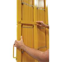 Barri&egrave;re extensible, 84" h x 20' lo, Jaune CSL Industriel Inc.