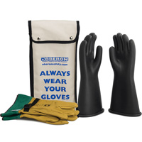 Ensemble de gants en caoutchouc pour l'&eacute;lectricit&eacute; de classe 1, 8, 14" lo, 37 cal/cm², NFPA 70E CSL Industriel Inc.
