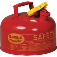 Safety Can for Flammables, Type I, Galvanized Steel, 2 US gal., Red, FM Approved/UL/ULC Listed CSL Industriel Inc.