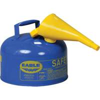 Safety Can for Kerosene with Funnel, Type I, Galvanized Steel, 2.5 US gal., Blue, FM Approved/UL/ULC Listed CSL Industriel Inc.