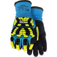 Gants d'hiver antichocs 9393TPR Stealth Black Ops, Petit, Paume en Mousse de latex, Poignet Poignet en tricot CSL Industriel Inc.