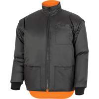 Parka de s&eacute;curit&eacute; d'hiver imperm&eacute;able 7-en-1 5056 Pioneer Yukon, Polyester, Noir/Orange haute visibilit&eacute;, T-petit CSL Industriel Inc.