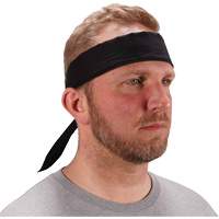 Chill-Its 6702 Cooling Headband with Embedded Polymers & Tie Closure, Black CSL Industriel Inc.
