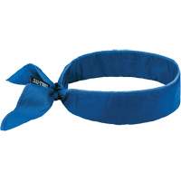 Chill-Its 6702 Cooling Headband with Embedded Polymers & Tie Closure, Blue CSL Industriel Inc.