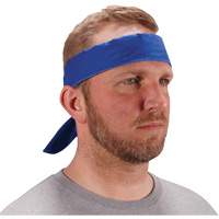 Chill-Its 6702 Cooling Headband with Embedded Polymers & Tie Closure, Blue CSL Industriel Inc.