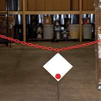 Chaîne de barri&egrave;re en plastique, Vert, Maillon de 2", 100' de long CSL Industriel Inc.