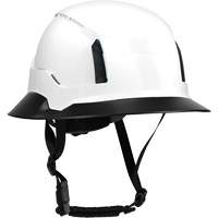 Bordure large compl&egrave;te &agrave; agrafe pour casque d'alpiniste RZRBack, blanc CSL Industriel Inc.