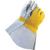 Soudeur doubl&eacute; avec poignet de 5", Cuir de vache refendu, Taille Taille unique CSL Industriel Inc.
