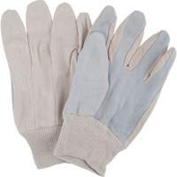 Gants de travail d'usage standard, Grand, Paume en Cuir de vache refendu CSL Industriel Inc.