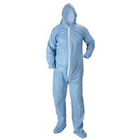 Combinaison &agrave; capuchon ignifuge Pyrolon Plus 2 avec bottes, Petit, Bleu, Tissu ignifug&eacute; CSL Industriel Inc.
